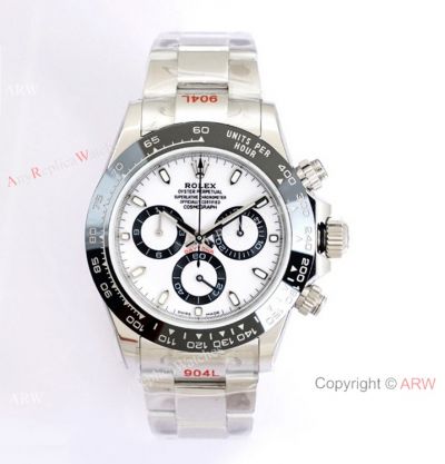 Swiss 7750 Rolex Daytona Copy Watch Panda Dial Cerachrom Bezel 40mm